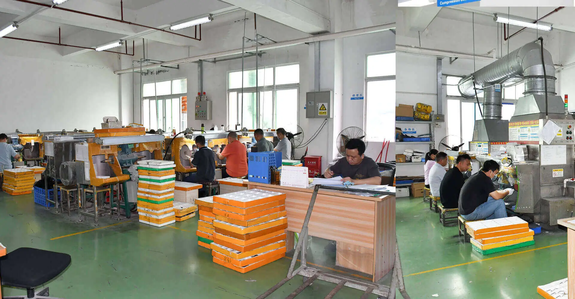 OEM sunglasses manufacturing workshop at Baooda Eyewear